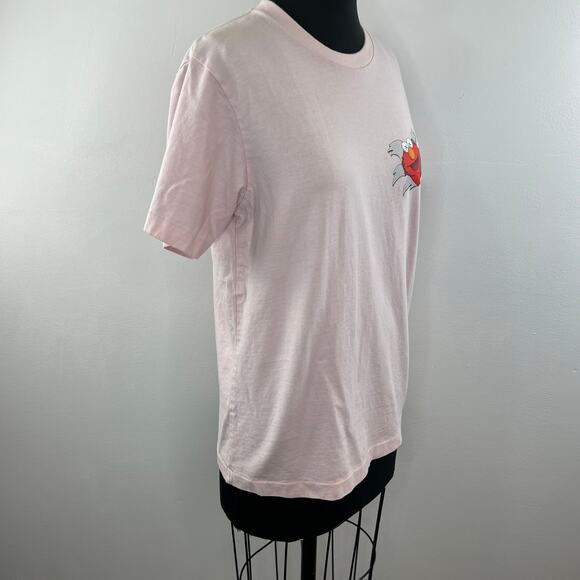 KAWS x Uniqlo x Sesame Street Pink Short Sleeve Crew Elmo Graphic Tee Shirt S - Picture 3 of 11